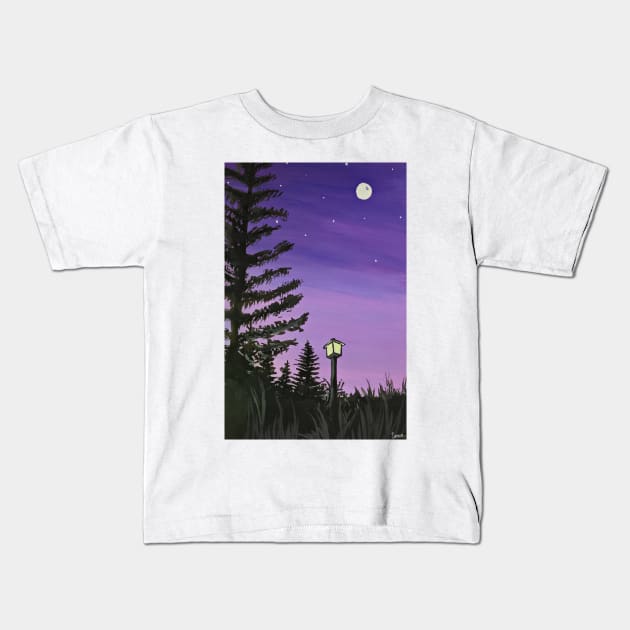 Purple Kids T-Shirt by emmawtj